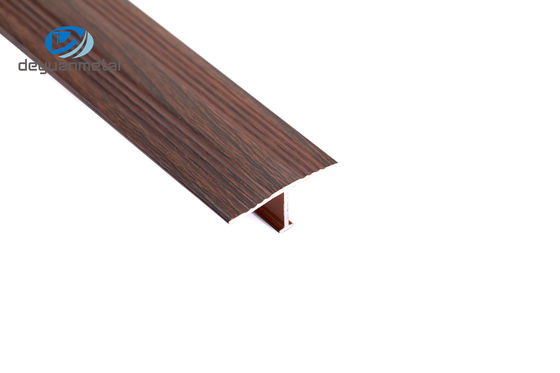 2.5m T Profile อลูมิเนียมอัดขึ้นรูป Anodized สำหรับตู้เสื้อผ้า ODM มี Anti-Slip