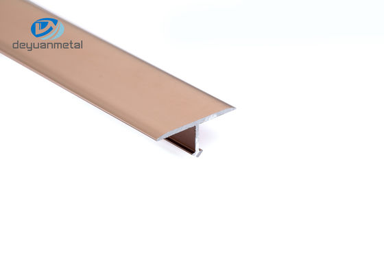 อลูมิเนียม 2.5 ม. T Slot Channel สีดำ Anodized Corrosion Resistance Wearproof Rose Gold Color