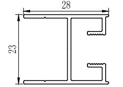 อลูมิเนียมกระจกเลื่อน Extrusions Profiles Powder Coating ทองแดงแอฟริกาใต้