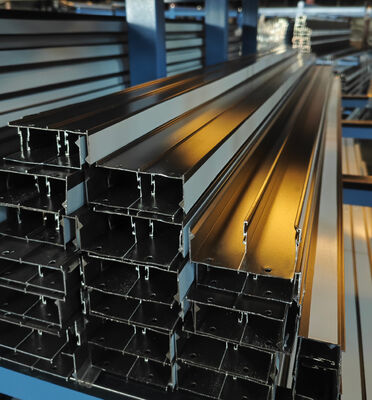 อลูมิเนียม Patio Window Extrusions Profiles Powder Coating ทองแดง