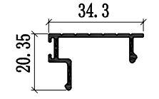 6063 โปรไฟล์ขีดออกหน้าต่างอัลลูมิเนียม