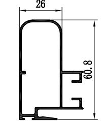 โปรไฟล์อลูมิเนียมที่มีสับสนธิ 6063 การเคลือบผงสําหรับประตูและหน้าต่างระเบียง