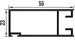 โปรไฟลเลสของอลูมิเนียม ผลิตด้วยผิวเคลือบปูน สําหรับตลาดแอฟริกาใต้