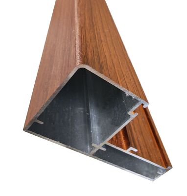 โปรไฟล์หน้าต่างบานกระทุ้งอะลูมิเนียมลายไม้สำหรับตลาดละตินอเมริกา