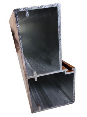 Factory Aluminium Extrusion Casement Window Wood Grain Profiles